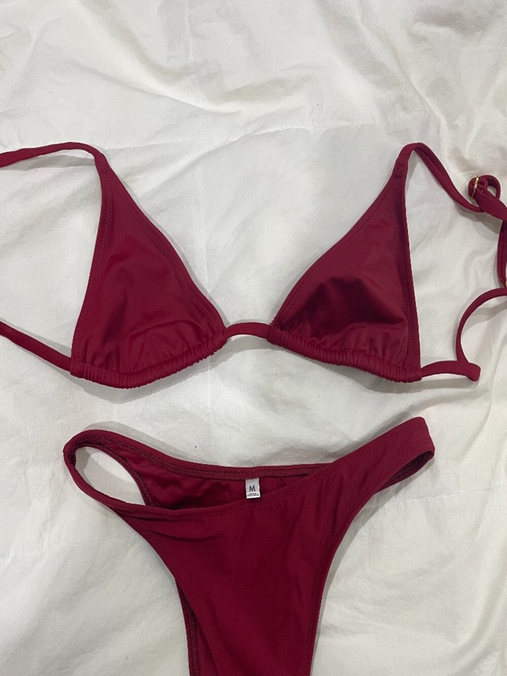 Feline Swim Womens Bikini Set in Red Size S top M Bottoms